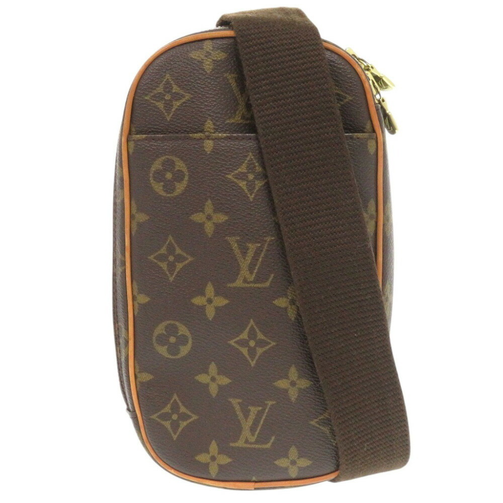 LOUIS VUITTON Authentic Brown Monogram Pochette Hobo Bag